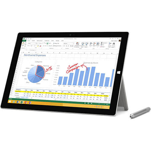 Microsoft surface pro 3 i7 8gb gb ram 256gb ssd