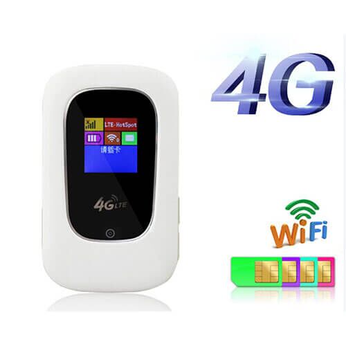 4G LTE Portable WiFi Router with SIM Card