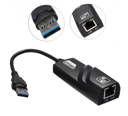 ADAPTER USB TO ETHERNET WHITE