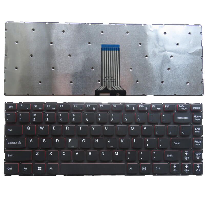 Laptop Keyboard For Lenovo IdeaPad 100S-14IBR 300s-14isk 310s-14isk 510s-14isk US Layout Black - Image 1