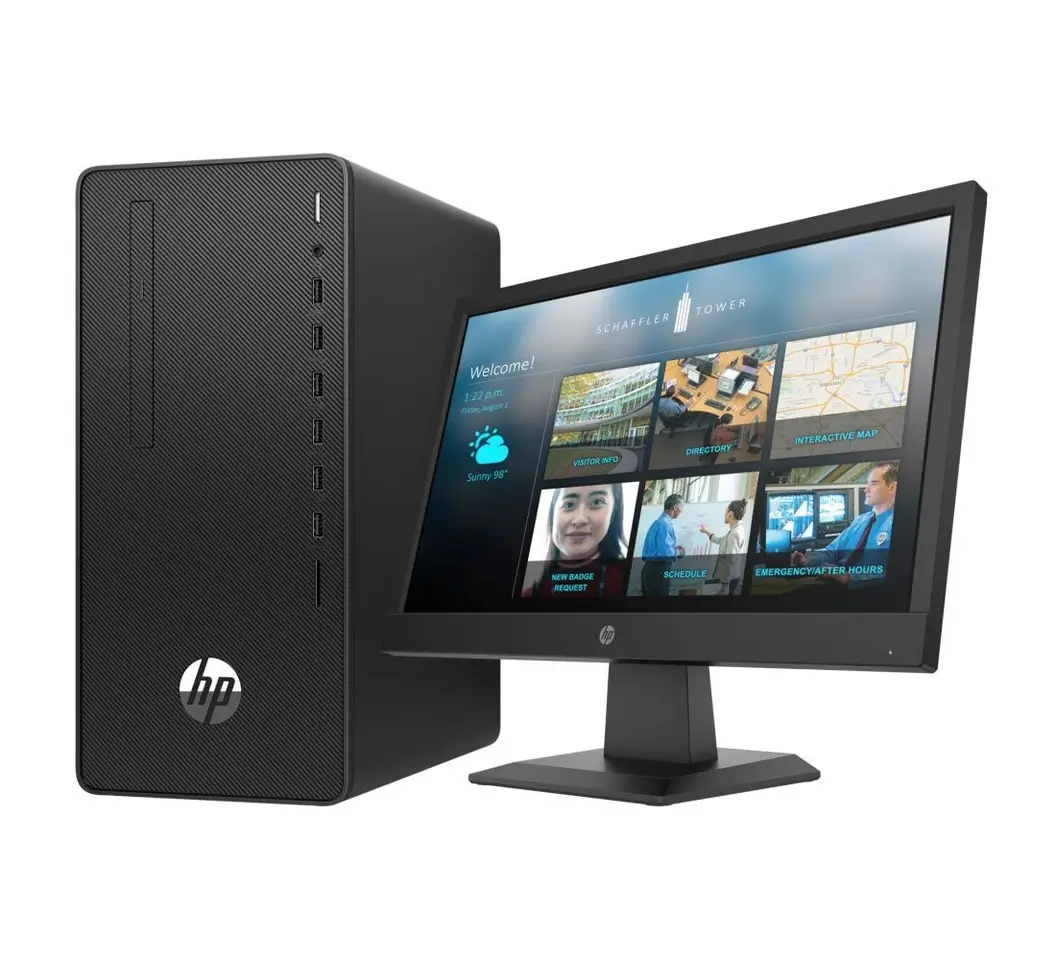 HP 290 G4 Microtower PC Intel Core i3 4GB RAM 1TB HDD 20" Monitor