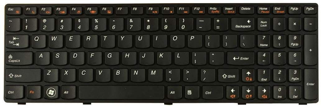 Lenovo Ideapad G580 G580A G585 G585A V580 V585 Z580 Z580A Z585 Z585A Black Keys Black Frame US Layout - Image 1