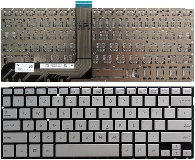 ASUS TP300 / TP300L / TP300LD / Q302 / Q302LA / Q304 / TP300LA / TP300LG / TP300UA Laptop Keyboard US Layout Silver