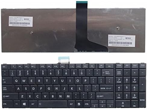 Toshiba Satellite C50 Laptop Keyboard Black US Layout
