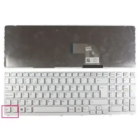 Sony SVE15 Laptop Keyboard US Layout White