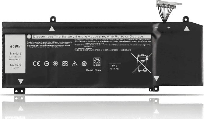 DELL 1F22N DELL 1F22N 15.2V‑60Wh‑3948mAh Alienware M15 M17 R1 P37E/P79/P82F | 4‑Cell | 4000mAh