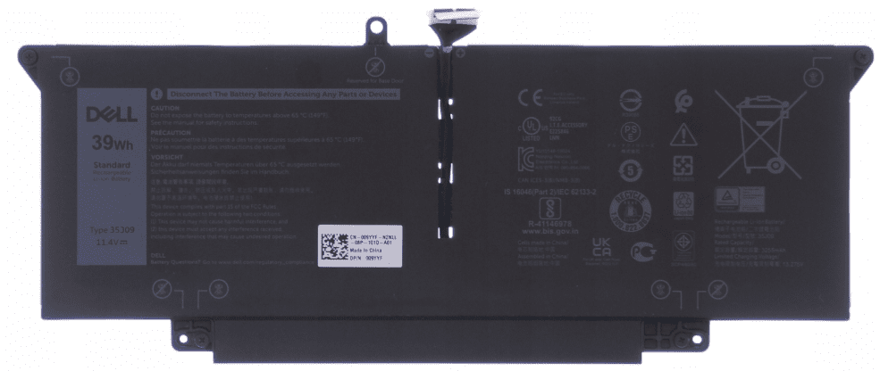 DELL 35J09 11.4V‑39Wh‑3422mAh Latitude 14 7310 7410 | 3‑Cell | 3545mAh
