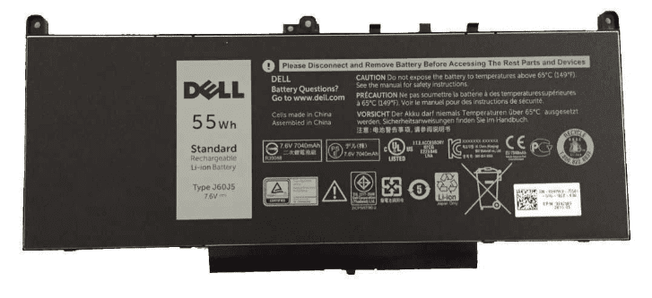 DELL J60J5 Latitude E7270 E7470 4 Cells 7400mAh Metal Body