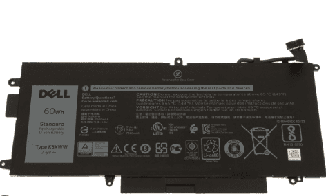 DELL K5XWW Latitude 7390 7389 5289 2-in-1 725KY 4 Cells 7600mAh