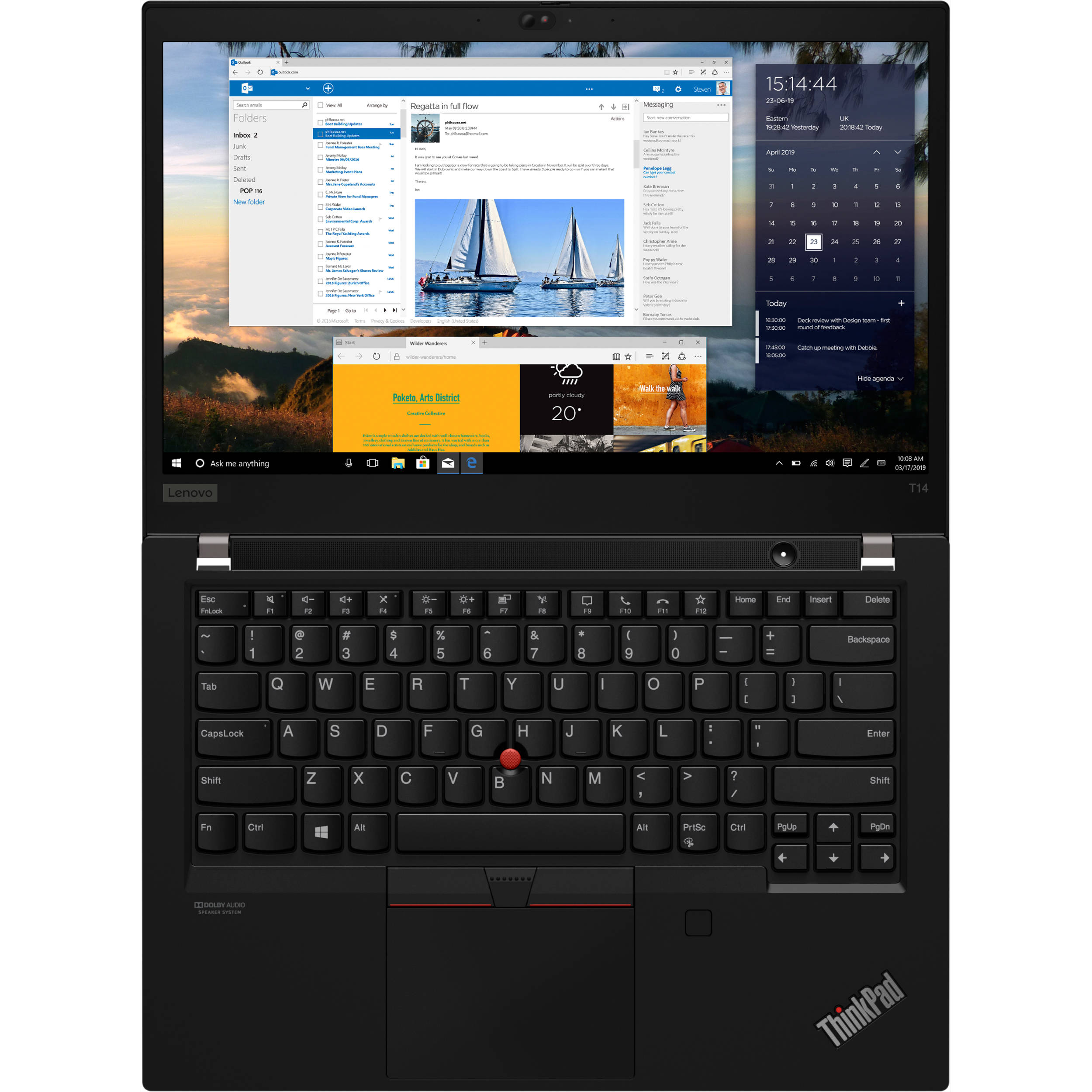 1 Lenovo ThinkPad T14 Core i7 10th Gen 16GB RAM 256GB SSD