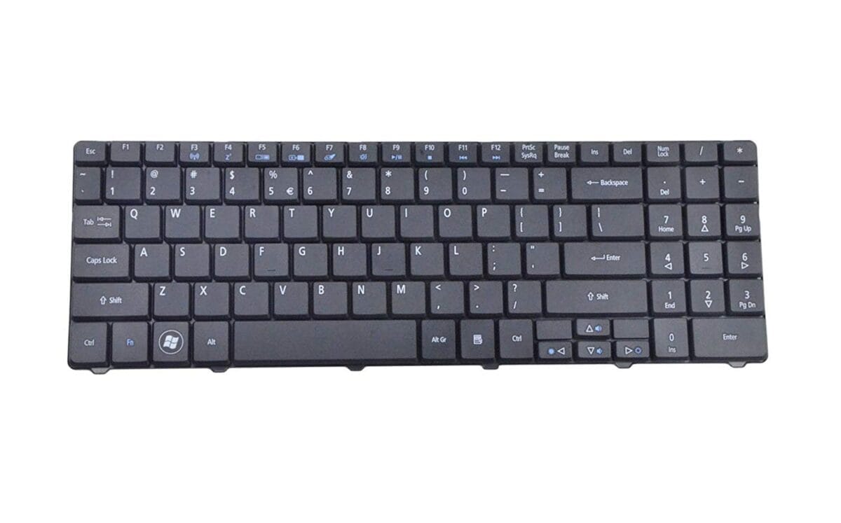 Acer Aspire 5734 5241 5332 5516 5517 5532 5534 5732ZG 5734Z 7315 7715Z 7732G machines E727 E637 series Black US Layout PN# KB.I170A.140 KB.I170A.140 V109902AS2 PK130B72000 - Image 1